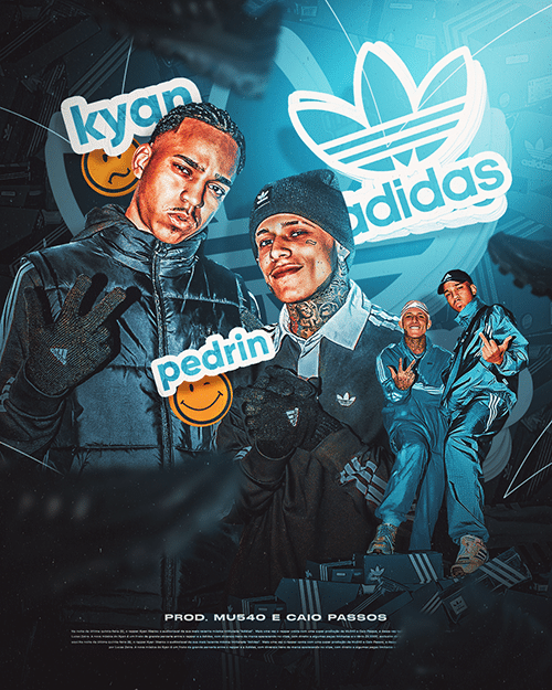 PSD - Flyer Kyan e Pedrinho Adidas
