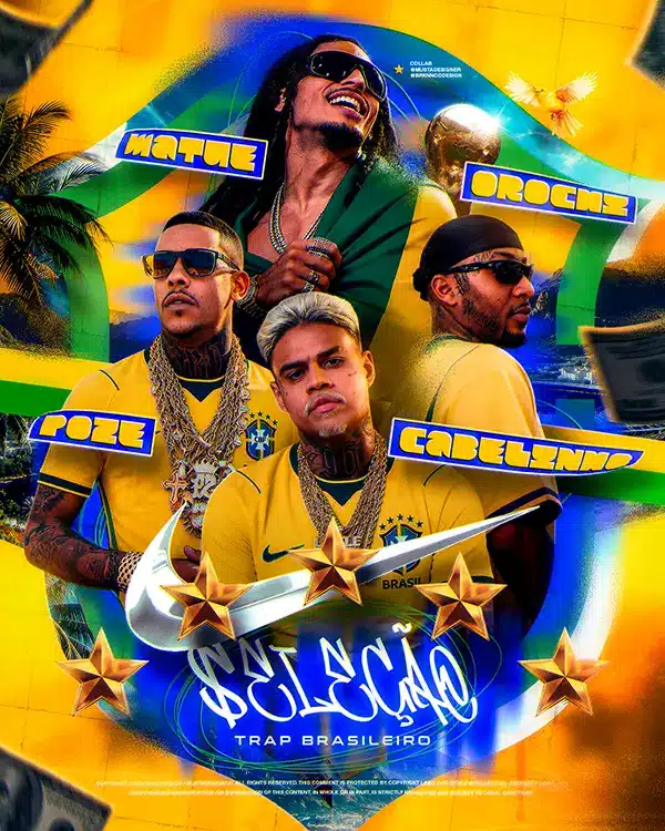 Arte Seleção Trap Brasileiro