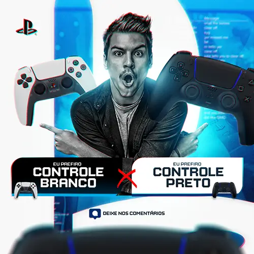 Arte social media de games